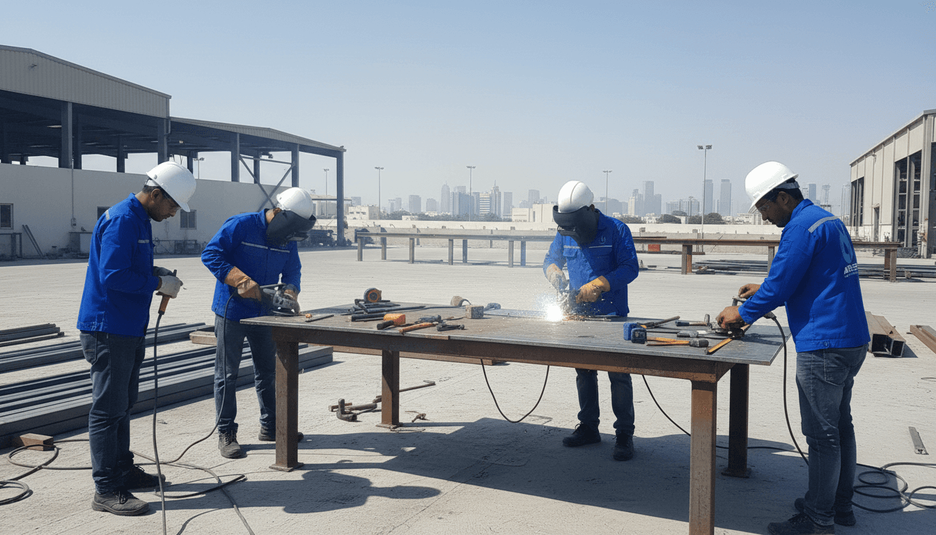 Industrial Steel Support Architecture